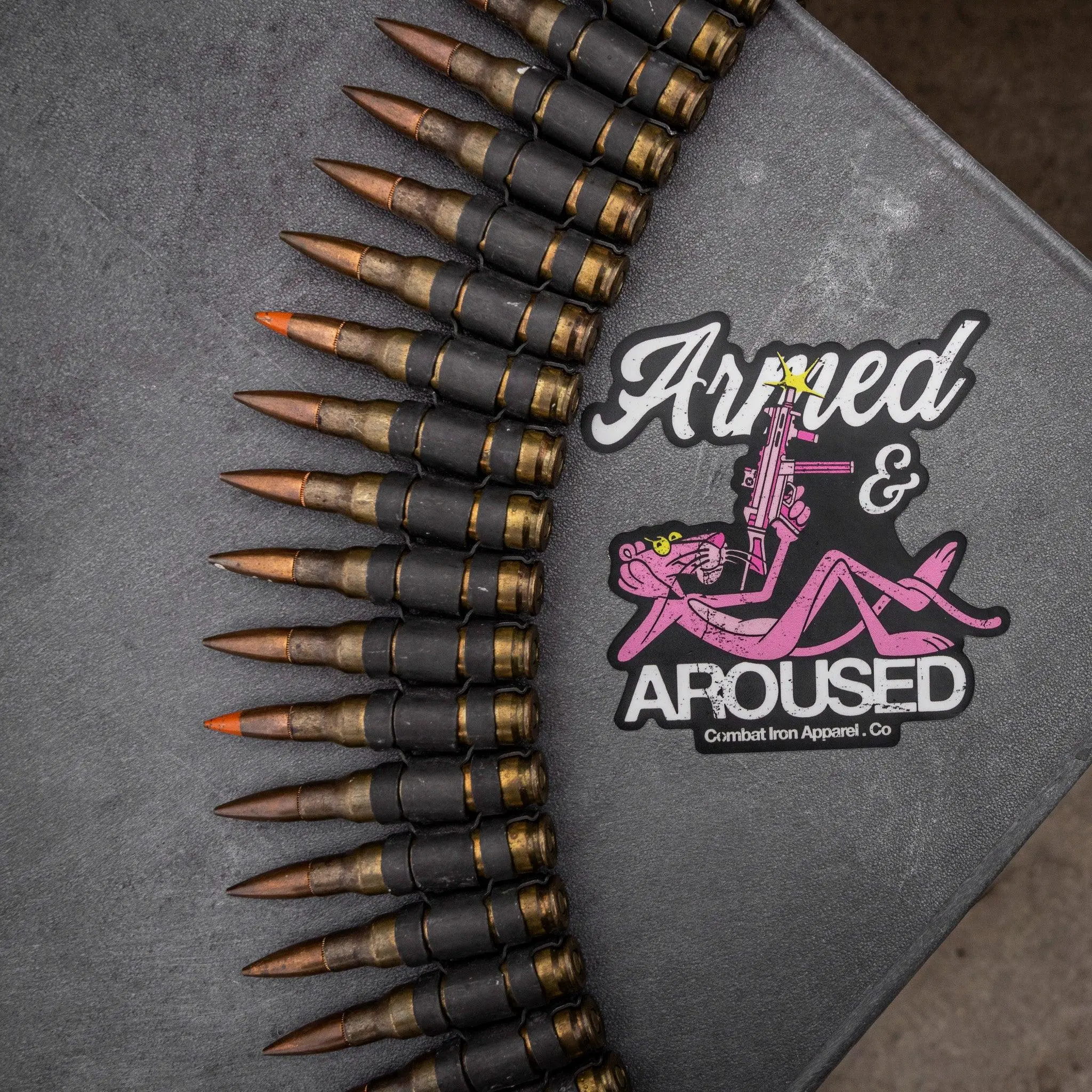 Armed & Aroused Panther Decal