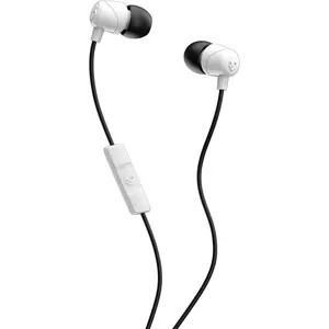 Skullcandy Jib Wired Earbuds with 3.5mm AUX Plug, Noise Isolating Fit, in-Line Microphone Call and Track Control, Convenient for Travel - White