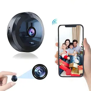 wireless security camera Mini Upgraded 720P WiFi Camera with Motion Detection, Night View, Wide-Angle Portable Security Monitor for Home & Office
