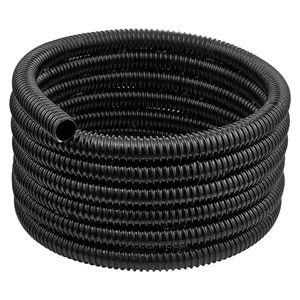 VEVOR 21 Feet Corrugated Pond Pipe 1inch Inner Diameter Flexible PVC Hose Drainage Pipe 1 Piece