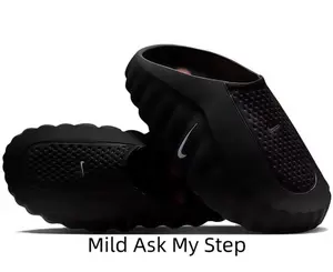 Minimalist Solid Black Sport Slides Matte Textured One-Piece Surface Chunky Anti-Slip Wavy Edge Soft Massage Footbed Daily Walking Casual Sandals