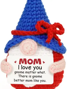 for Mom, Mom Gifts from Daughter Son, Funny Birthday Gift for Moms, Mini Handmade Crochet Gnomes, Cute I Love You Gift for Mother Mama Mommy