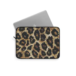 Leopard Print Laptop Sleeve - Soft and Protective