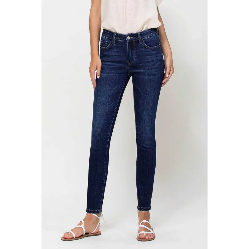 High Rise Ankle Skinny Jeans