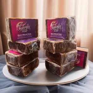 Organic African black soap “Raw. Pure. Powerful. African Black Soap — your skin’s new best friend!  #GlowNaturally #AfricanBlackSoap”