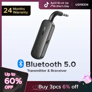 UGREEN Airplane Bluetooth Transmitter Receiver for 2 AirPods or BT Devices, Bluetooth Wireless Transmitter for Headphones, TV Car Home Stereo System, Bluetoothtransmitter, Auto, Automotive -tiktokshopstockup,mothersdaygift
