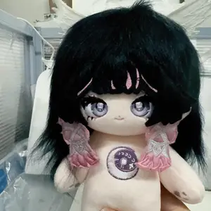 20cm Anime Game Genshin Impact Kawaii Cosplay Soft Cotton Doll Body Damselette Columbina Cartoon DIY Dress Up Toy Figures Gift