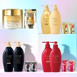 TSUBAKI Camellia Shampoo & Conditioner Set （450ml*2+600ml*2)- Salon Quality Hydration, Volumizing & Repair (Full Size + Refill)