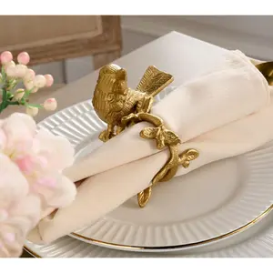 Mrs. H by Dee Hilfiger Set of 4 Lovebirds Napkin Rings