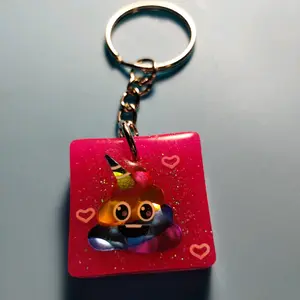 keychain unicorn poop