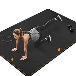Large Anti-Slip Floor Protection Mat,Fitness Equipment Fitness Sports Mat, Floor Mat, Fitness Mat Non-Slip Highly Durable Underlay Mat Protective Mat for Treadmills