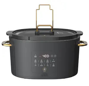 Thyme & Table 6QT Programmable Slow Cooker, Slate Grey