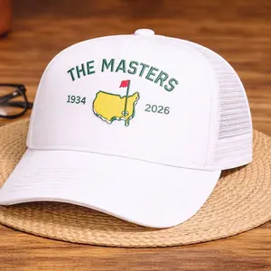 Masters Golf Inspired Embroidered Hat Augusta Inspired Golf Hat Golf Lover Gift Tournament Cap Trucker Cap Vintage Soft Cotton Adjustable Hat Trendy Streetwear Gift for Men & Women