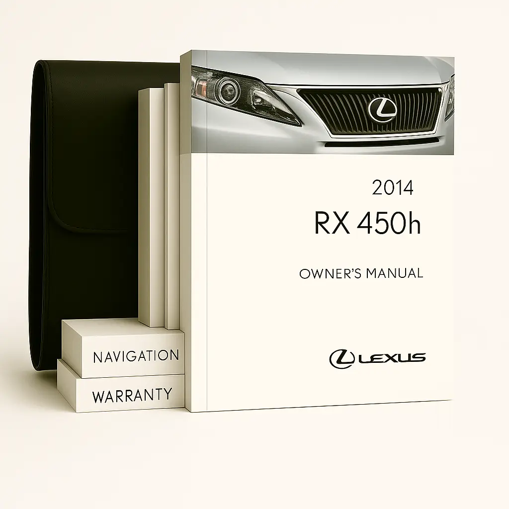 2014 Lexus RX 450h Owners Manual - Complete Set