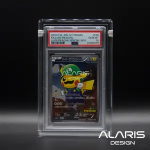 Acrylic Case for Standard PSA Graded Card Slab with UV Protection & Extra Large Magnets Sleek Modern Design for Collectors (Graded Card)