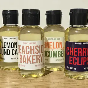 2 ounce Travel Size Feminine Wolves & Willows Dry Body Oil - Choose Your Scent - Non-Toxic Phthalate-Free Formula