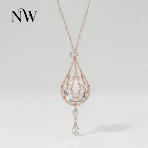 NutsWinner · Natural Crystal Pouch Necklace Replaceable Crystal Sphere