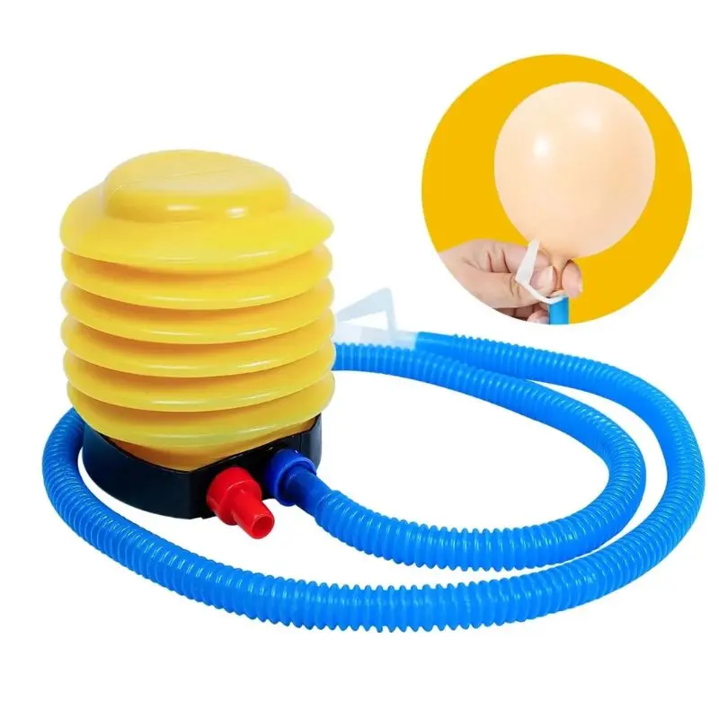 Manual Foot Air Pump for Inflatable Boat, Exercise Ball, Yoga Ball, Air Mattress, Pool Float, Balloon, Bed, Fast Inflation with Nozzle
