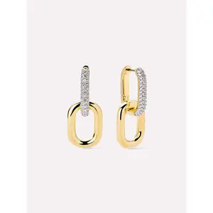 Drop Earrings - Ash Double Pave