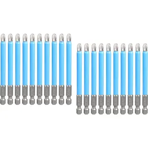 20Pcs PH3 x 90mm Magnetic Anti-Slip Drill Bits, Phillips Screwdriver Bits for Impact Driver Power Tool