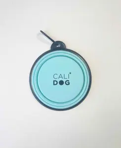 CALIDOG Silicone Collapsible Dog Bowl - Travel and Hiking Water and Food Bowl with Carabiner