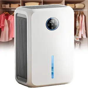 Dehumidifiers for Home Large Room Bathroom Bedroom Three Modes Intelligent Humidity Control Dry Clothes Quiet 30dB Operation with 2.2L Water Tank Capacity Dehumidifier