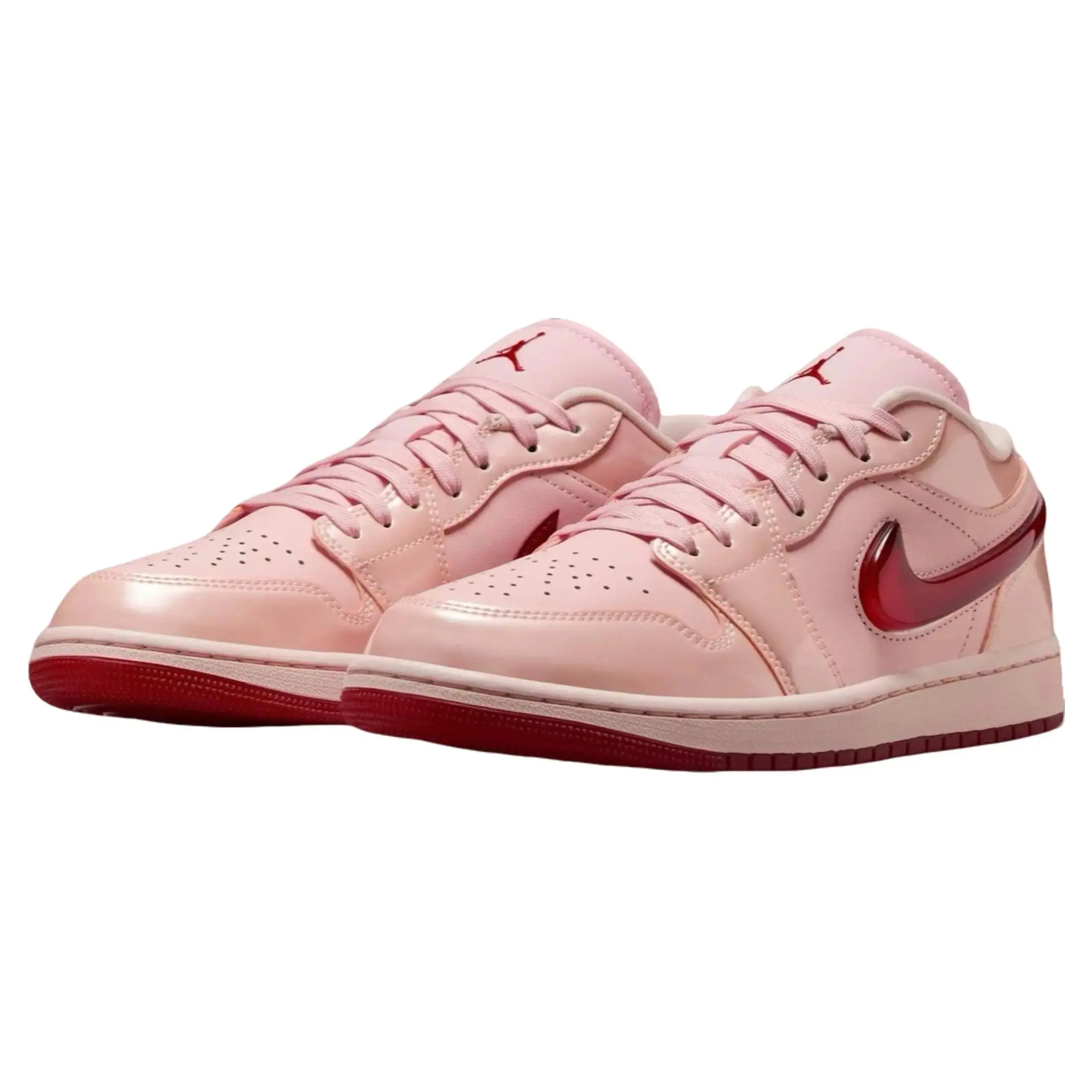 Nike Air  Jordan 1 Low Patent Valentine's Day HF3174-600 Women's Fashion Shoes New