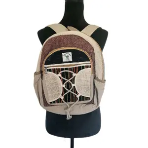 Handmade boho mini backpack