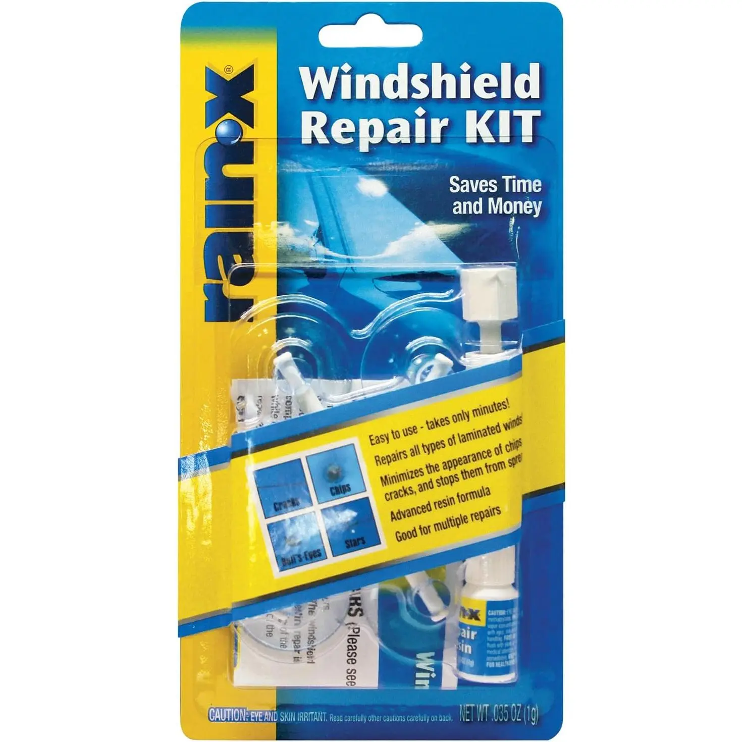 Summer & Spring Gift – Windshield Repair Kit, Quick & Easy Resin Crack Repair Kit for Car Windshield Chips & Cracks, Repairs Bullseye Damage up to 1" & Cracks up to 12"