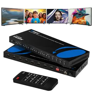 4K@60Hz 4x4 HDMI Matrix Switch with Remote, Auto Downscale (UHD-404R)