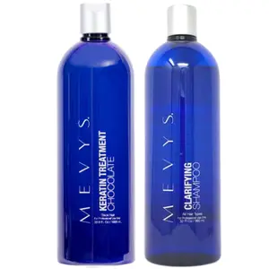 MEVYS KERATIN TREATMENT CHOCOLATE with FREE Clarifying shampoo 33.8 oz / 1000 ml