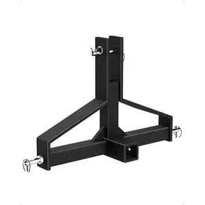Heavy Duty 3-Point Trailer Hitch for Category 1 Tractors – 2" Receiver, Quick Hitch Adapter, 1500 lbs Capacity, Compatible with Kubota, Yanmar, Kioti, Cat, BX