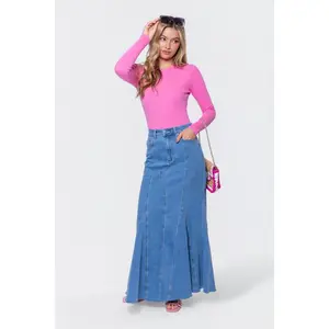 Arden Skirt (Medium Blue)