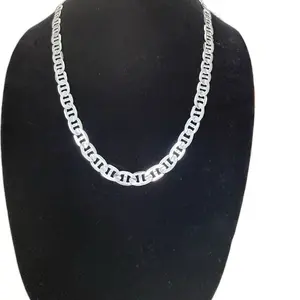 Cadena de caballero en plata 925, 9.2 mm de gruesor 22 de largo.