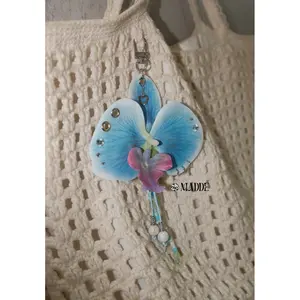 Orchid Keychain – Handmade Aesthetic Floral Charm