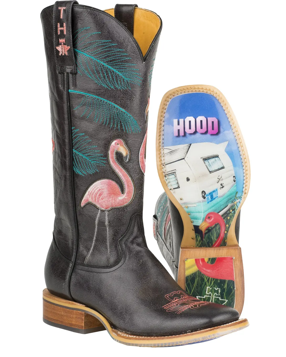 Tin Haul Women's Women'S Trailerhood Western Boot Broad Square Toe - 14-021-0007-1214 Bl