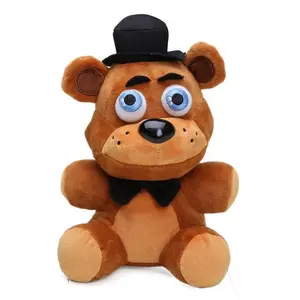 Cute FNAF Plush Dolls 18cm Freddy Bonnie Foxy Cartoon Stuffed Toys Children Birthday Gift