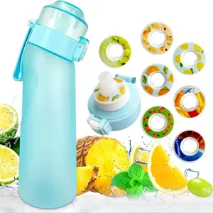 Air Up Personalized Fruit Flavor Portable Reusable Water Bottle 650ML, Includes 7 Fruit Flavored Clips, Healthy Drinking for Young People & Students