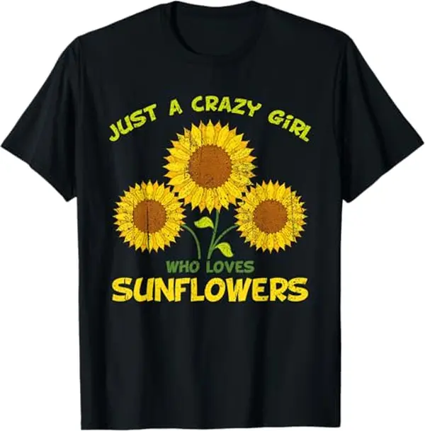 Yellow Sunflower Lover Girls Women Vintage Blossom Sunflower T-Shirt, Green Thumb Flag of Thumbs Shirt, Funny Gardening Tee, Gothic Plant Lover Shirt