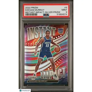 Keegan Murray 2022 Panini Prizm Instant Impact #4 PSA 9