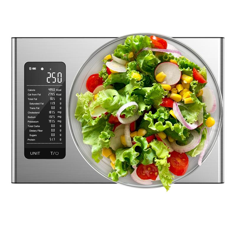 Ultrean Food Scale, Digital Kitchen Scale for Baking Cooking and Meal Prep, 6 Units with Tare Function, 11lb (Batteries Included)