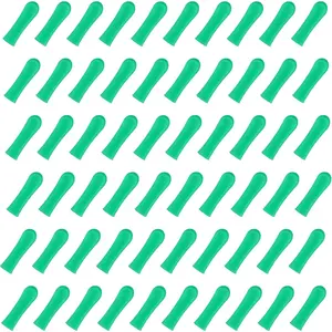 120Pcs Green Ear Spoon Tips Silicone Ear Spoon Replacement Tips Ear Cleaner Replacement Tips Ear Wax Removal Replacement Tips Ear Health Care Ear Cleaning Kit