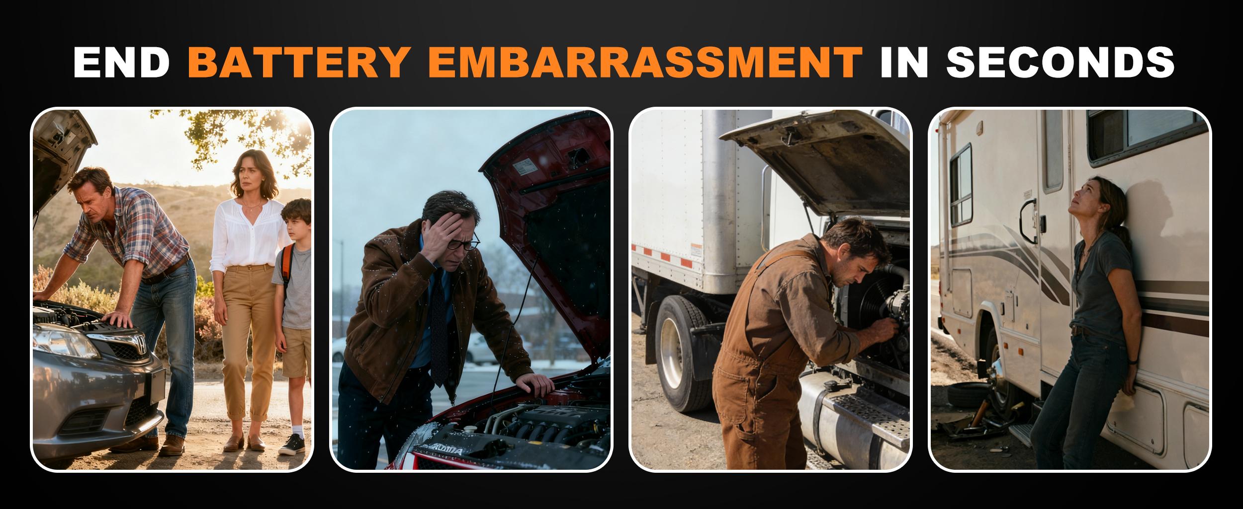 Portable Jump Starter 5000A, 12V Car Battery Booster with LED Display, 45W PD Fast Recharge, IP65 Waterproof, SOS Flashlight for Emergency,Portable High-Power Car Jump Starter