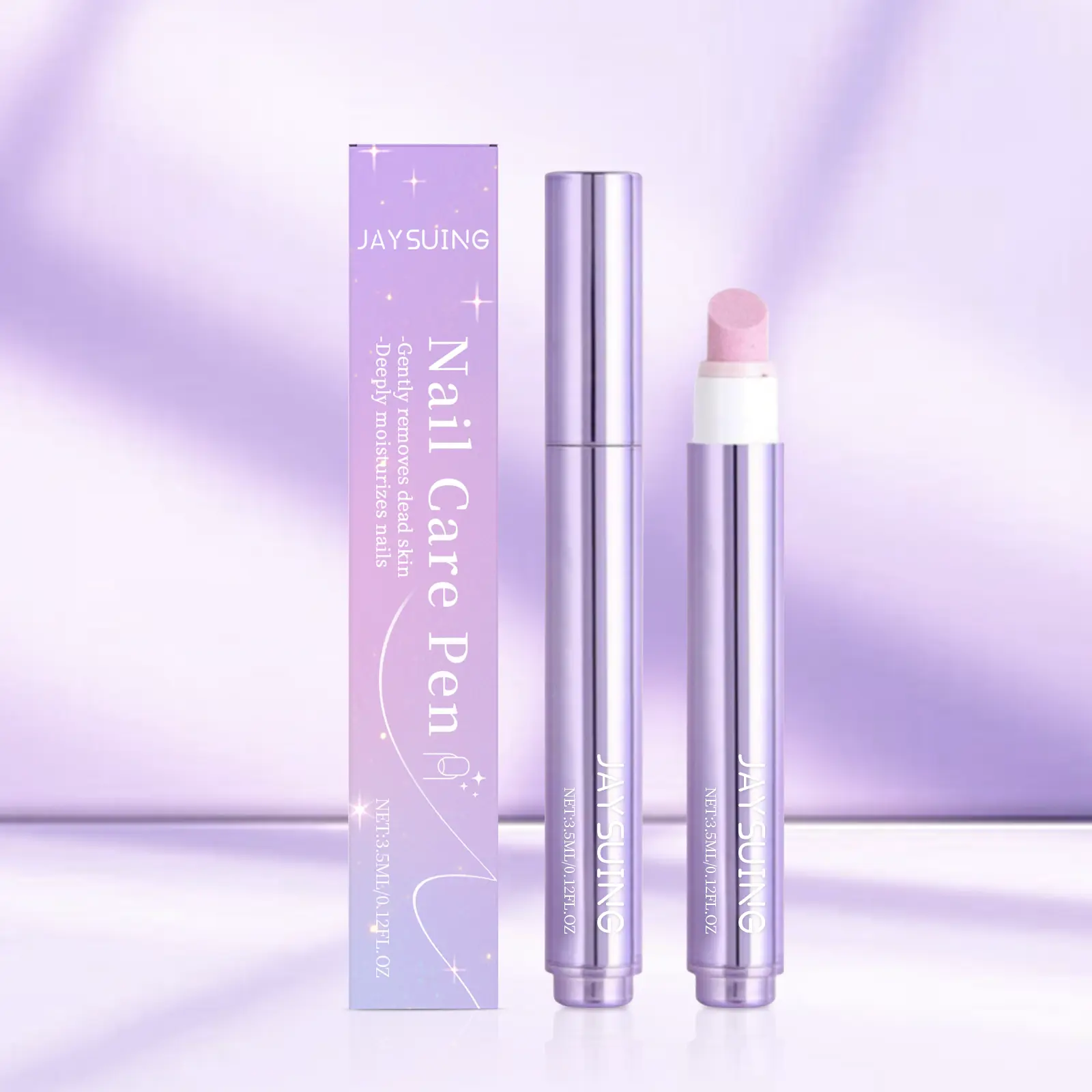Jaysuing Nail Essence Care Pen — Nourishes the nail cuticle layer, enhances shine on the nail surface, and cleans/cares for soft nails