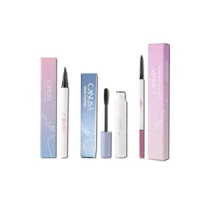 Long-lasting Makeup Set, 1 Box/3 Boxes Waterproof Eyeliner & Eyebrow Pencil & Eyelash Mascara, Professional Eye Makeup Products for Women