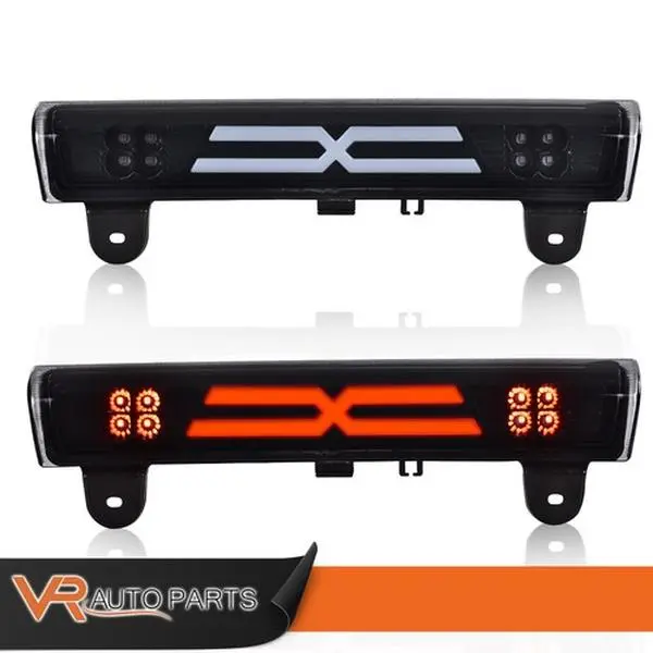 Black 3rd Tail Brake Light Rear Stop Lamp with LED Car Lights, Fit for 2000-2006 Tahoe Yukon, Led Lights Car Rear Taillights Light Cargo Carlights Car Lighting Accessories
