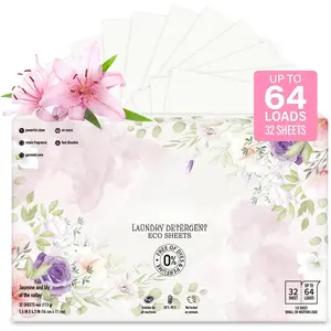 YUCO Laundry Detergent heet Jamine and Lily cent-64 Load Travel Laundry heet Detergent  Remove tain & Odor