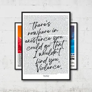 Rebecca Yarros Book Quotes Poster, Fourth Wing Bookish Print, Fantasy World Wall Art, Book Lover Gifts, Home Room Decor