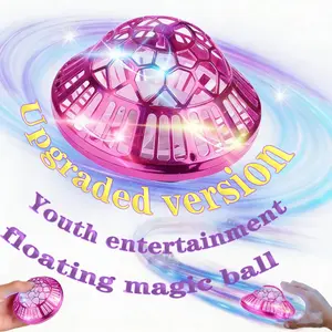 Smart Sensor Floating Gyroscope Ufo Light Up Spinning Ball Toy, Inertia String Toy for Boys and Girls, Indoor Outdoor Fun Interactive Game