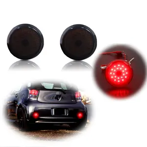 2PCS Smoke Bumper Reflector Red LED Tail Brake Stop lamps Lights For Corolla Scion xB iQ, Replace OEM # TO2830103 8191089105